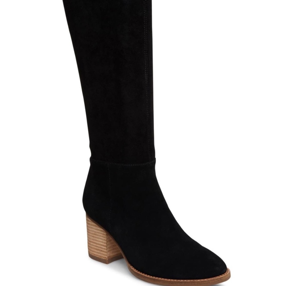 NEW Blondo Nada Black Suede TALL BOOTS WATERPROOF